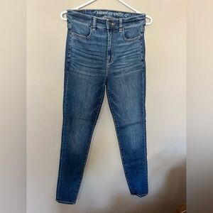 American Eagle Outfitters Dark Blue Skinny Jeans